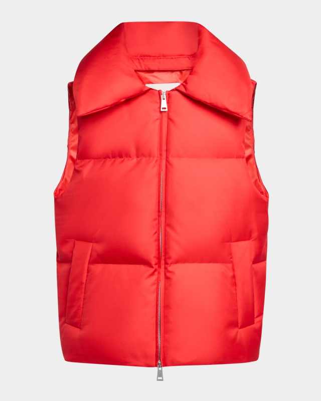 x Qui Hao Linglong Down Vest with Removable Hood